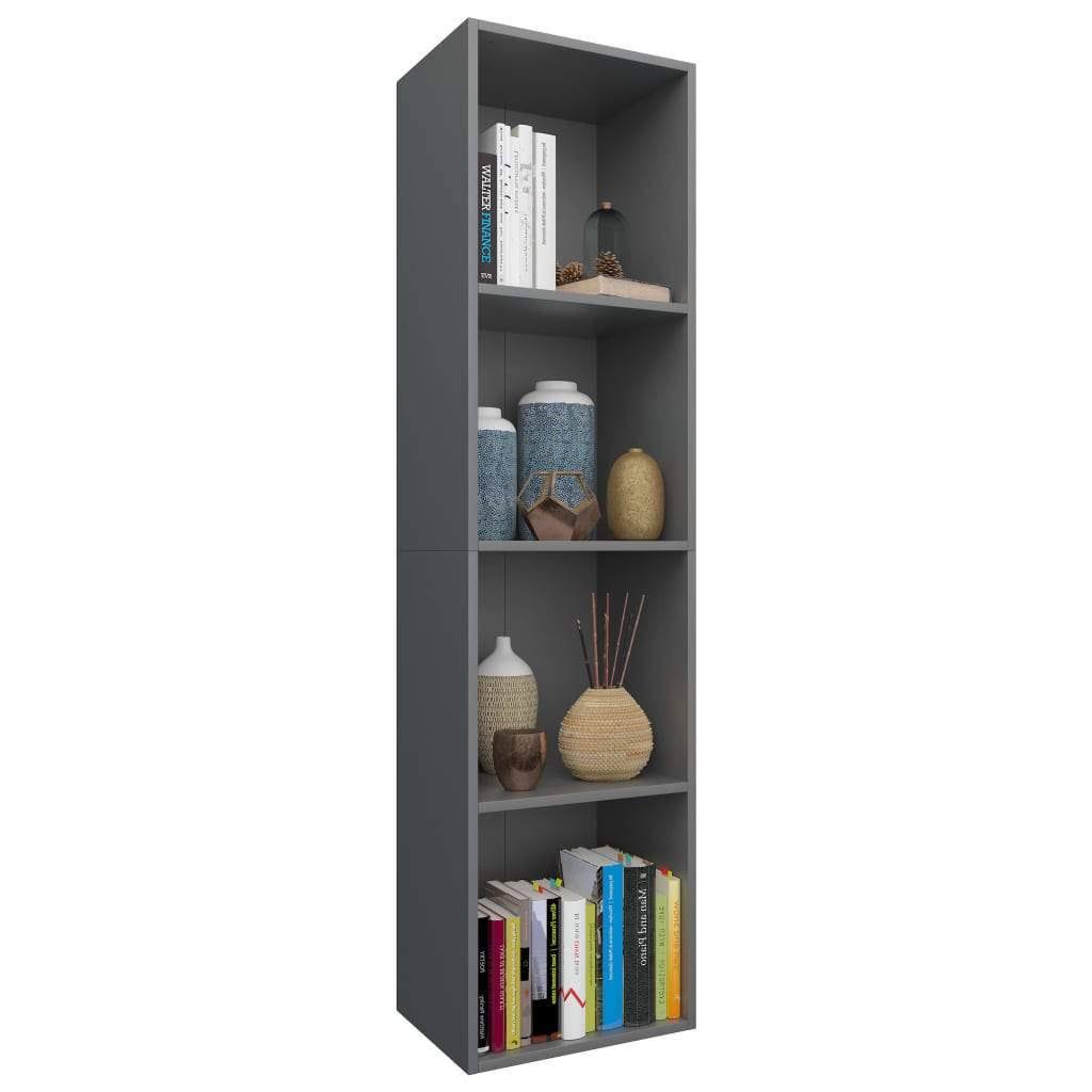 Black Chipboard Book Cabinet TV Cabinet N746691