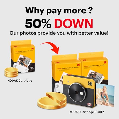 2-in-1 Instant Camera and Photo Printer with 60 Sheets Cartridge N39098