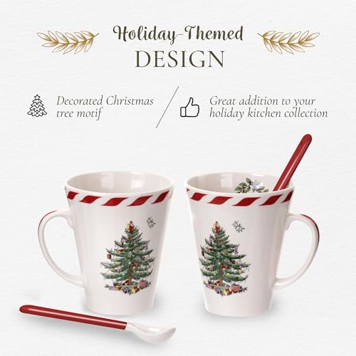 14oz Mug & Spoon Set (4-Piece) Earthenware P880