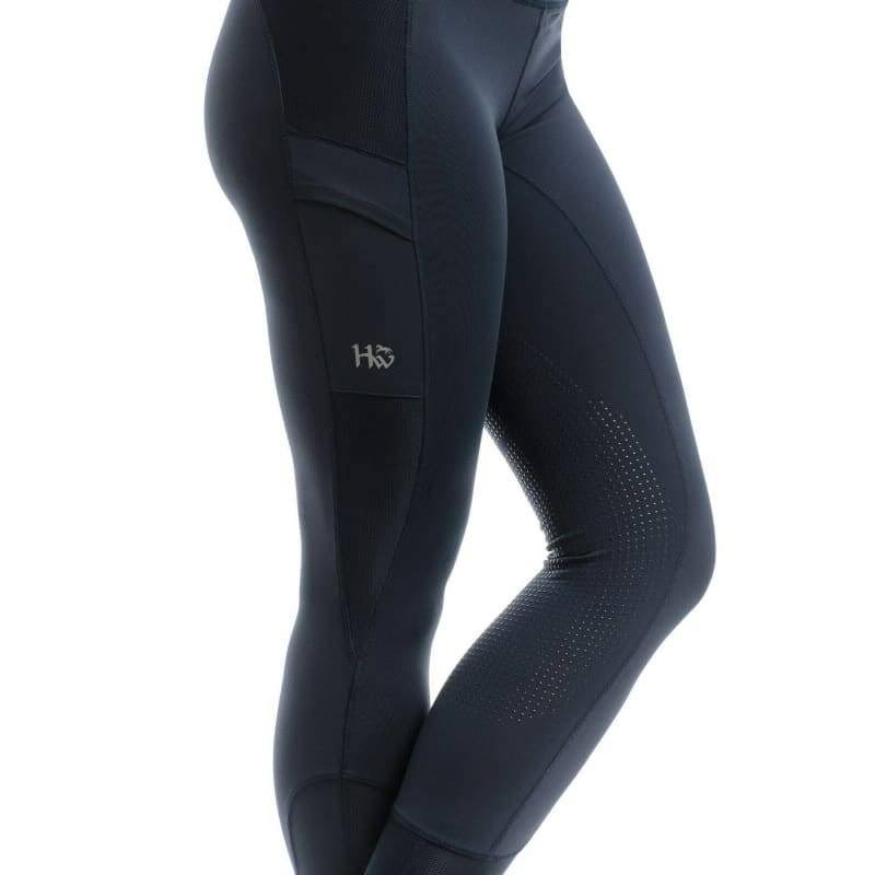Green/Navy Tie Dye Riding Tights Z425023