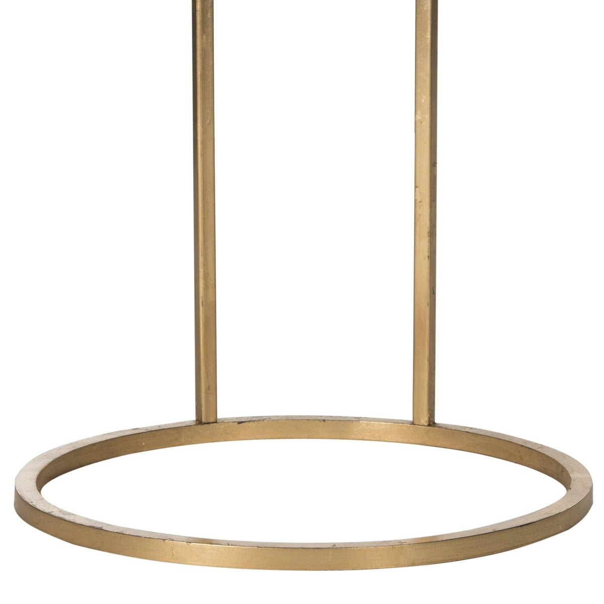 Round Gold Leaf End Table H499657