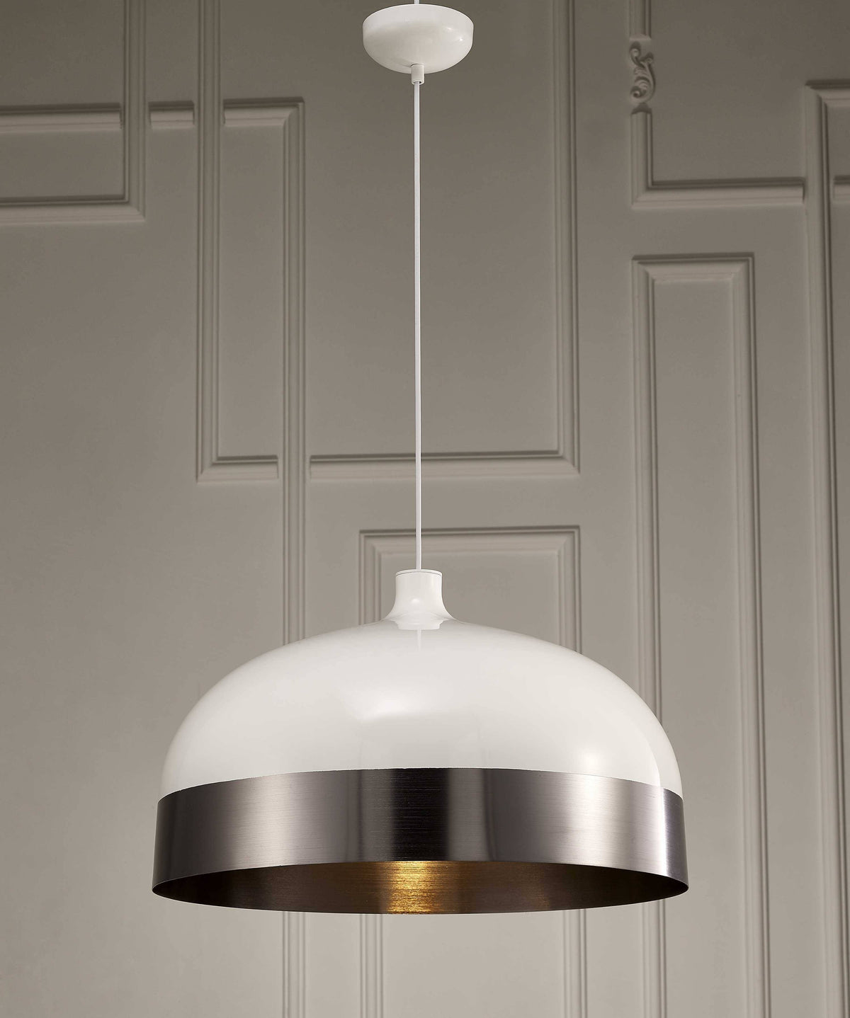 Silver Aluminum Pendant Lamp T7169