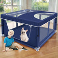 42x42x25.6 Inches Dog Playpen with Gate O1894