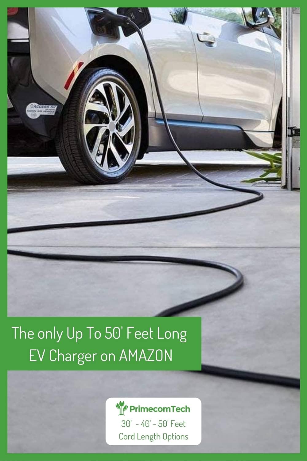 30 Feet Level 2 Electric Vehicle Charger 40 Amp T8448