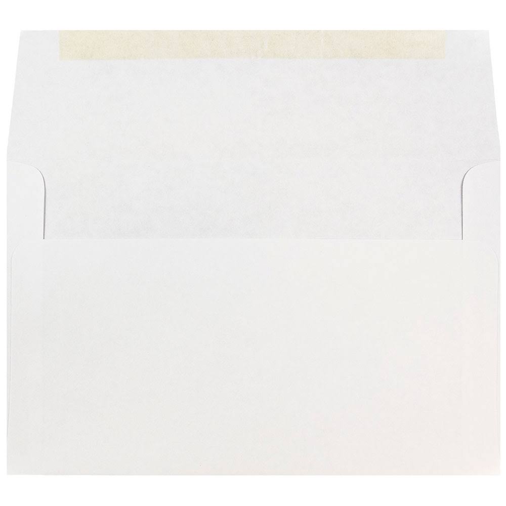 White A10 Invitation Envelopes, 1000 per Pack J869544