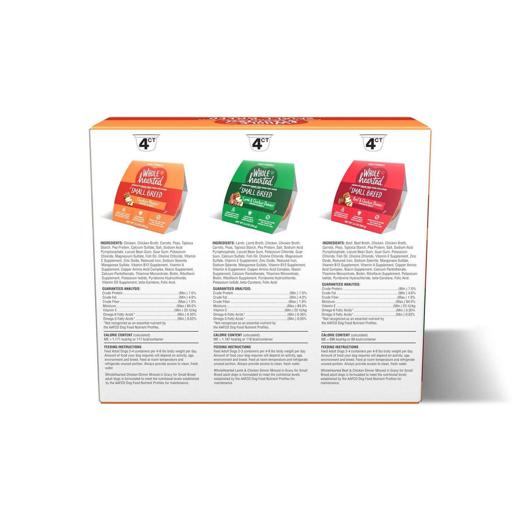 Grain Free Small Breed Minced in Gravy Adult Wet Dog Food Variety Pack K981