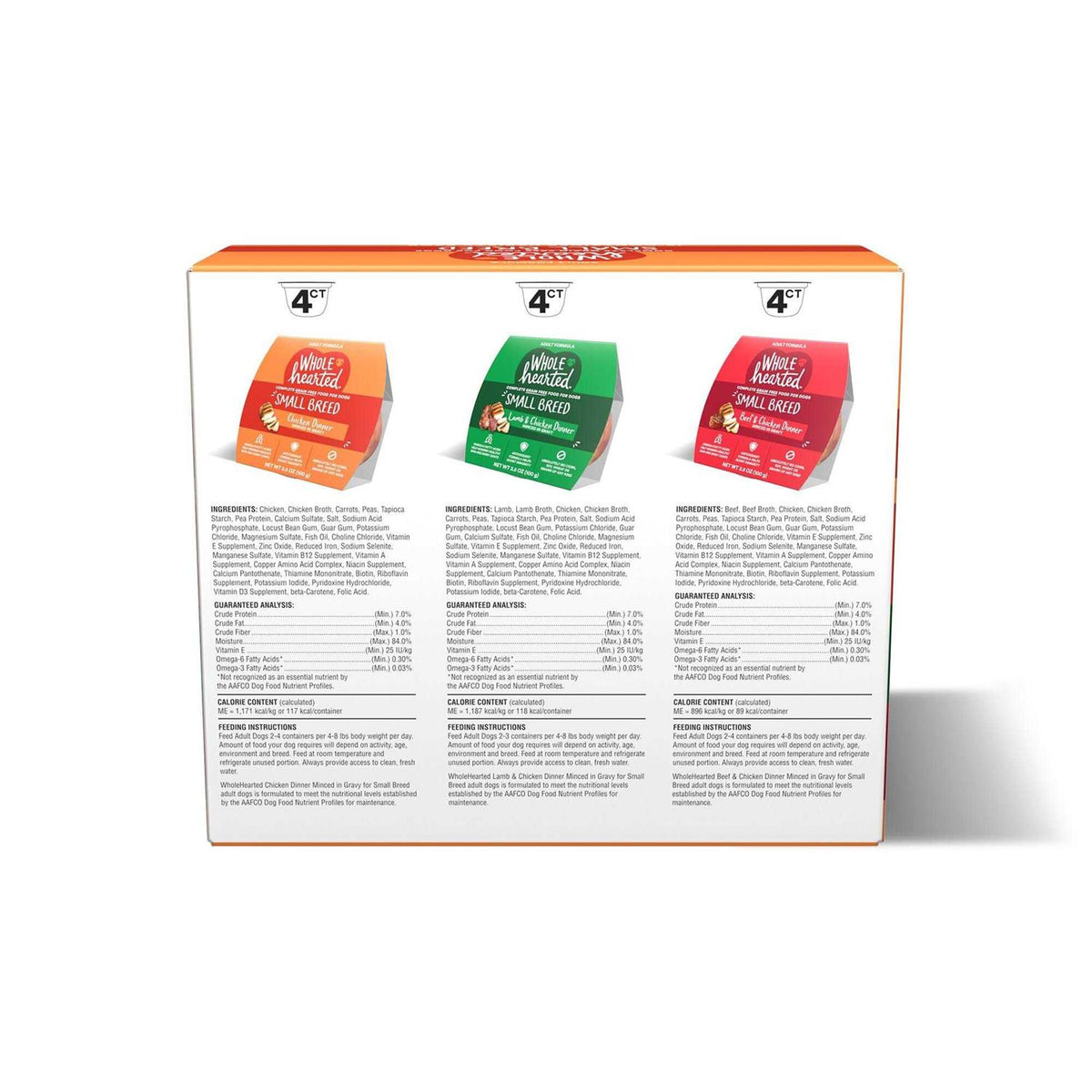 Grain Free Small Breed Minced in Gravy Adult Wet Dog Food Variety Pack K981