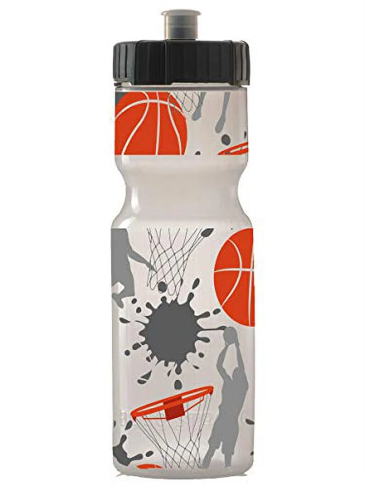 22 oz BPA Free Sports Squeeze Water Bottle with Push/Pull Cap A329