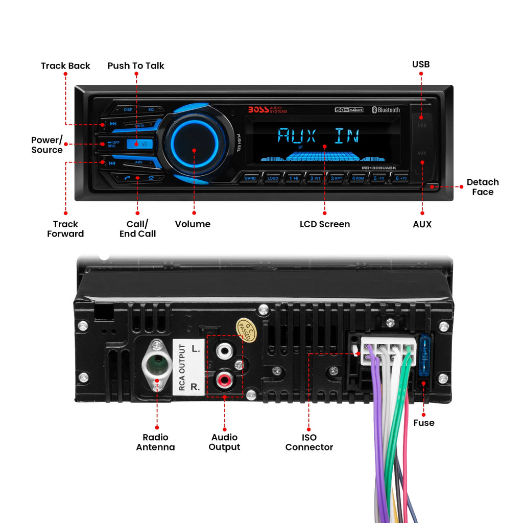 Marine Receiver with Bluetooth USB SD H24328