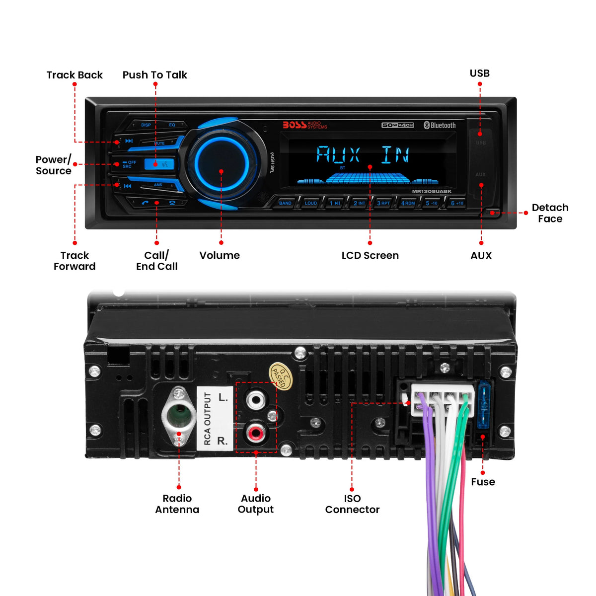 Marine Receiver with Bluetooth USB SD H24328