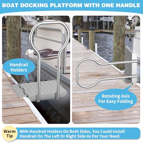Foldable Dock Boarding Platform with Handrail J415