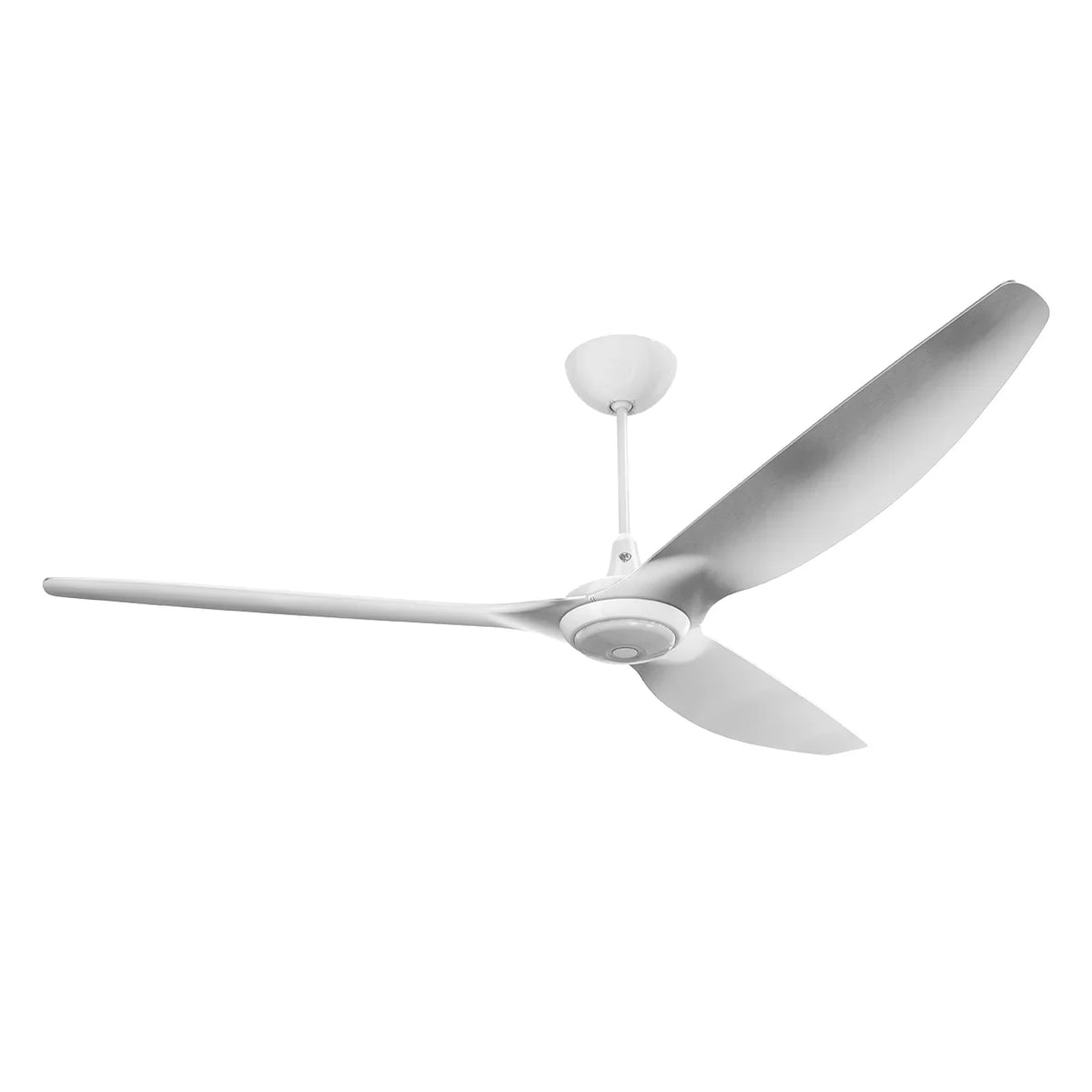 84 Ceiling Fan with Brushed Aluminum Blades and White Finish S497935