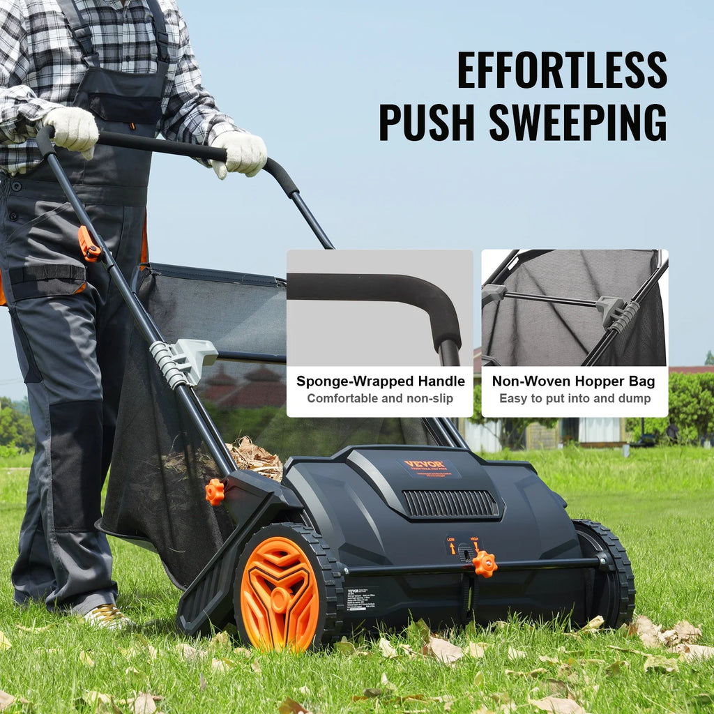 21-inch Push Lawn Sweeper with 3.5 cu. ft Collector T91404