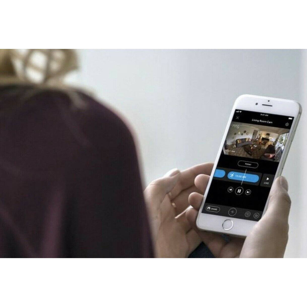 Black 1080p Wi-Fi Security Camera F9550
