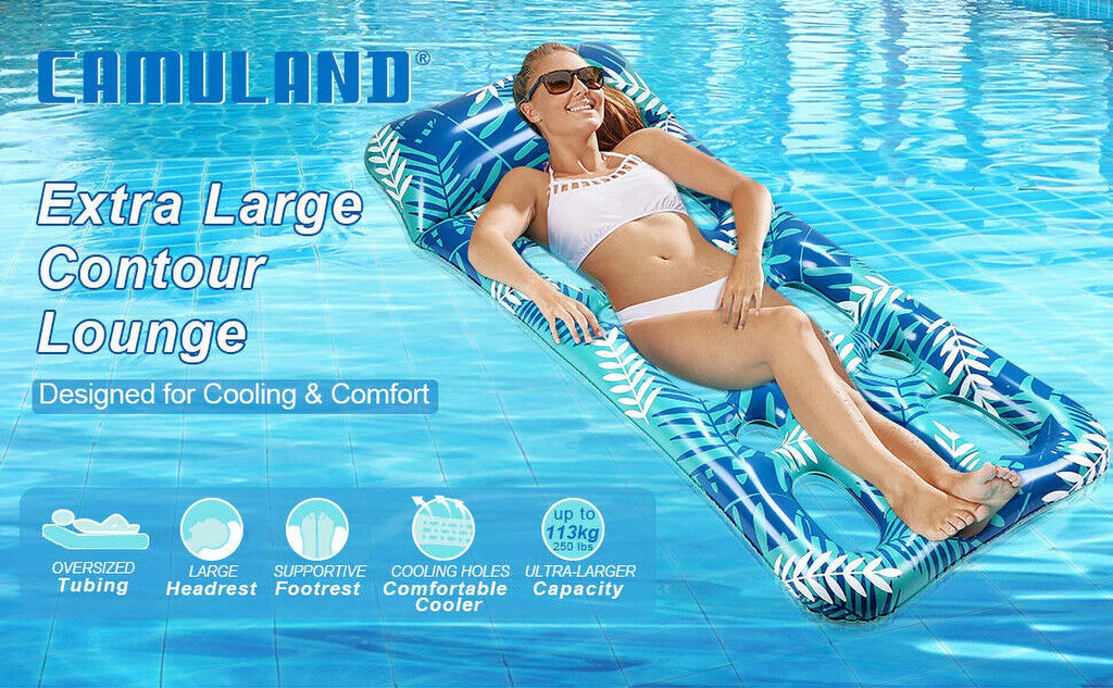 Heavy Duty Inflatable Lounger Hammock Chair with Headrest F562328