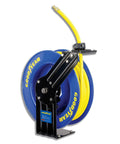 Retractable 3/8" x 50' SBR Rubber Air Hose Reel, 300PSI, Steel Single Arm O3634