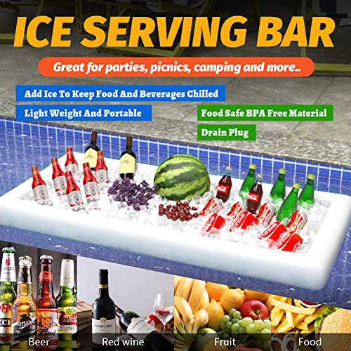 Large Inflatable Ice Serving Bar with Drain Plug M20284