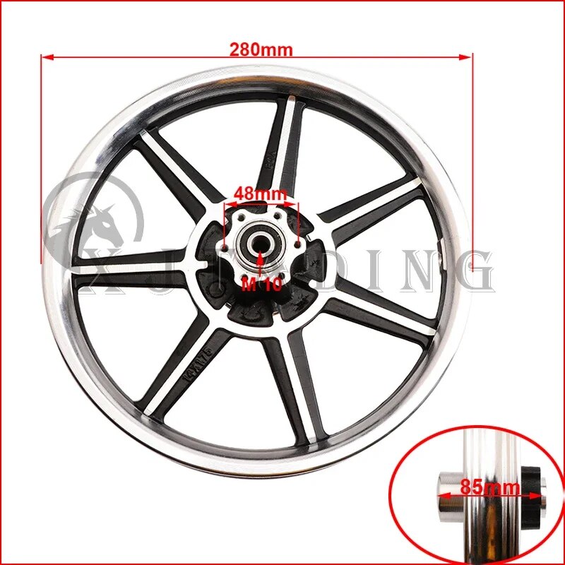 14 inch aluminum alloy wheel disc brake front rim M41974