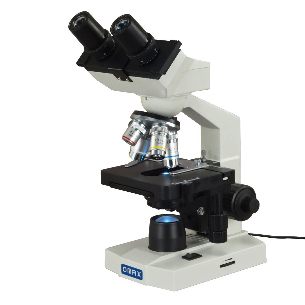40X-2500X Binocular Compound LED Microscope with Mechanical Stage I12039