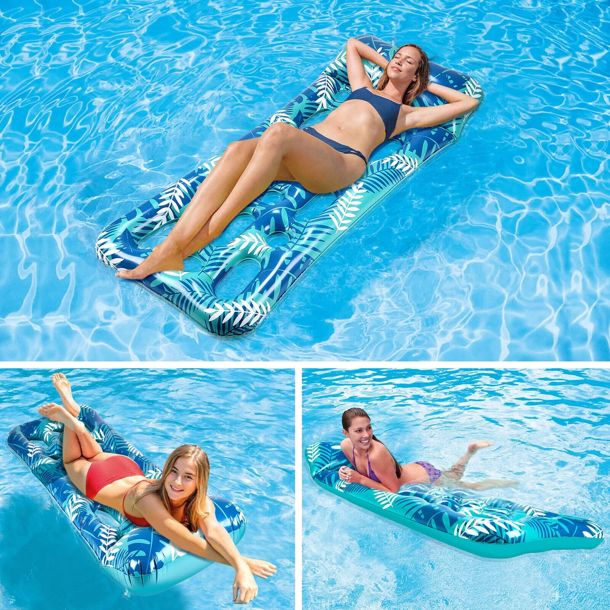 Heavy Duty Inflatable Lounger Hammock Chair with Headrest F562328
