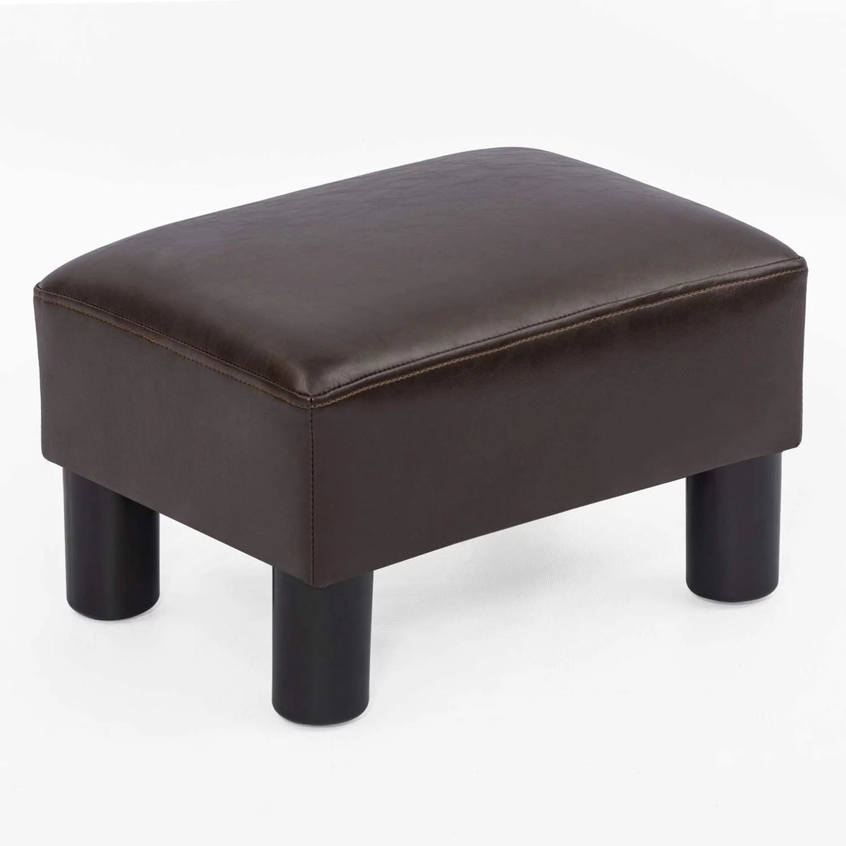 Small Faux PU Leather Rectangular Ottoman L474977