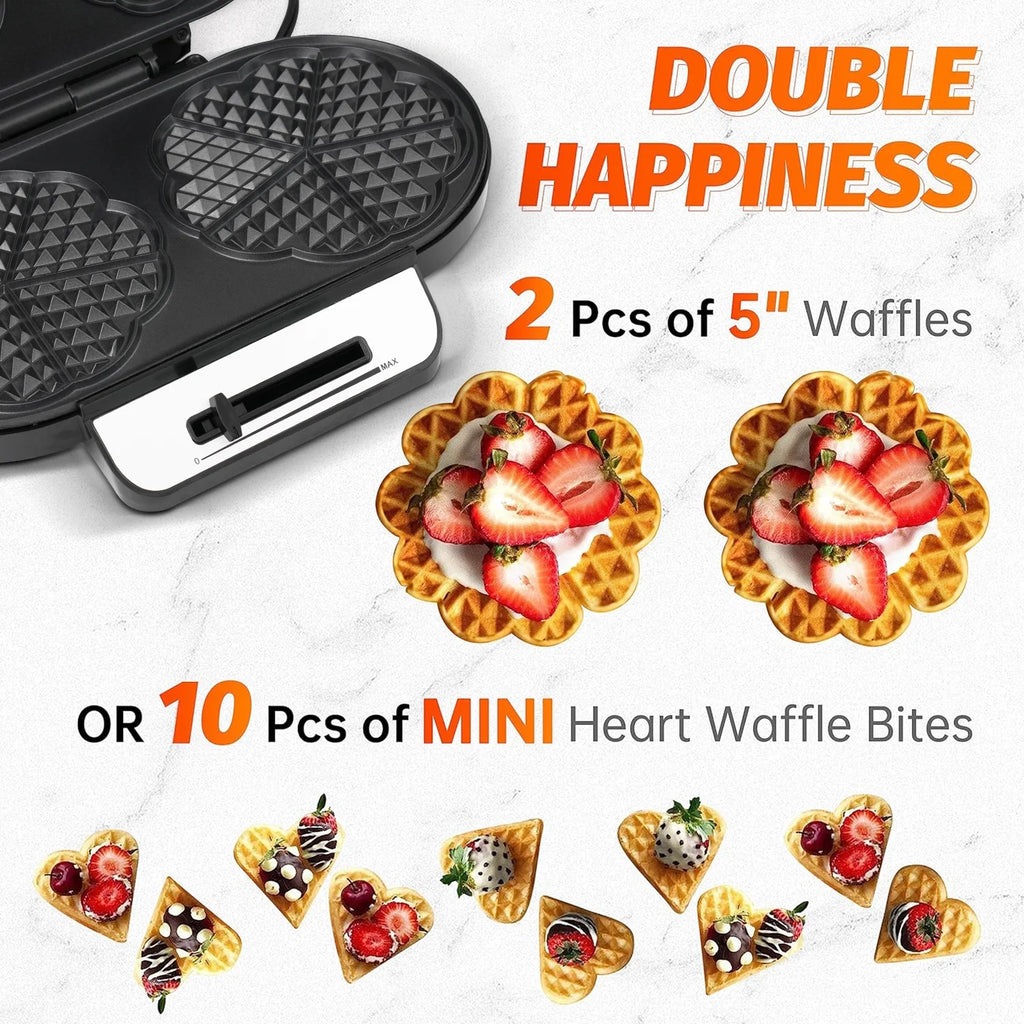 1200W Double Non-Stick Waffle Maker A33613