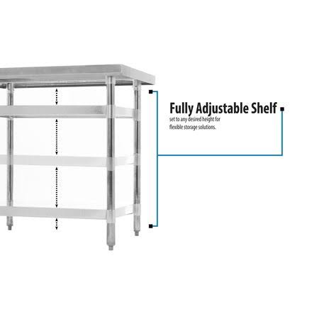 Stainless Steel Work Table with Undershelf E690997