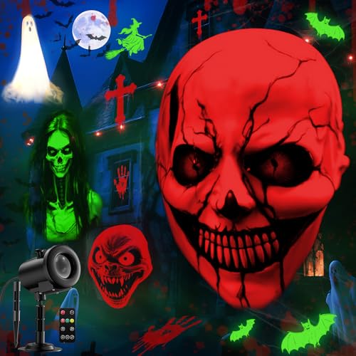 Halloween Christmas Projector Lights Outdoor 3D Dynamic X1686
