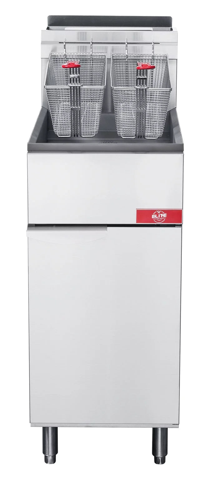 Natural Gas 15 in. 90000BTU Commercial Fryer I480