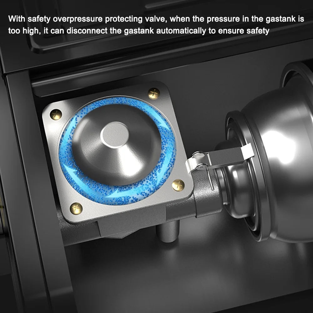 Portable Butane Gas Cassette with Piezo Ignition J13546