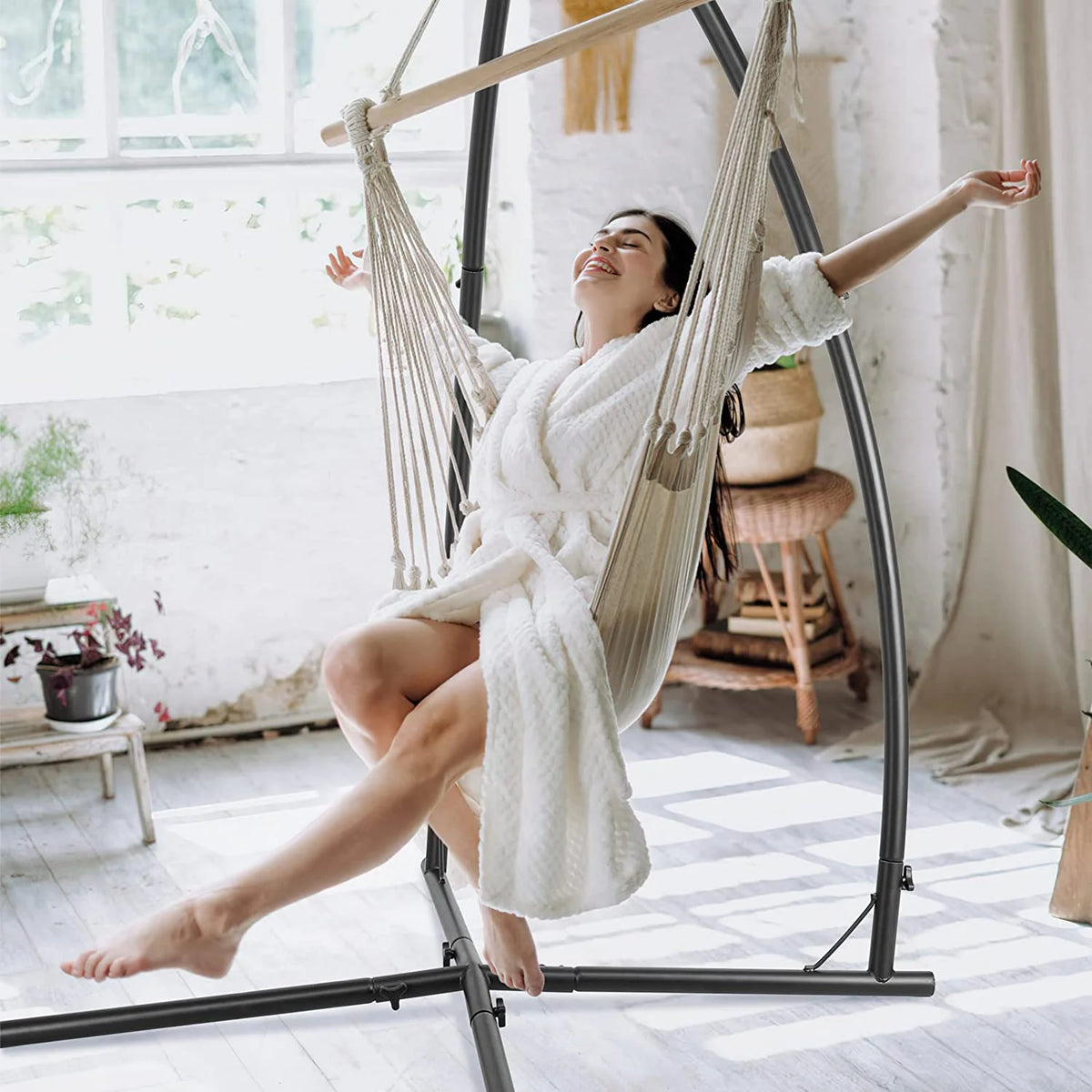 Heavy Duty X-Base Steel Hammock Chair Stand P1122