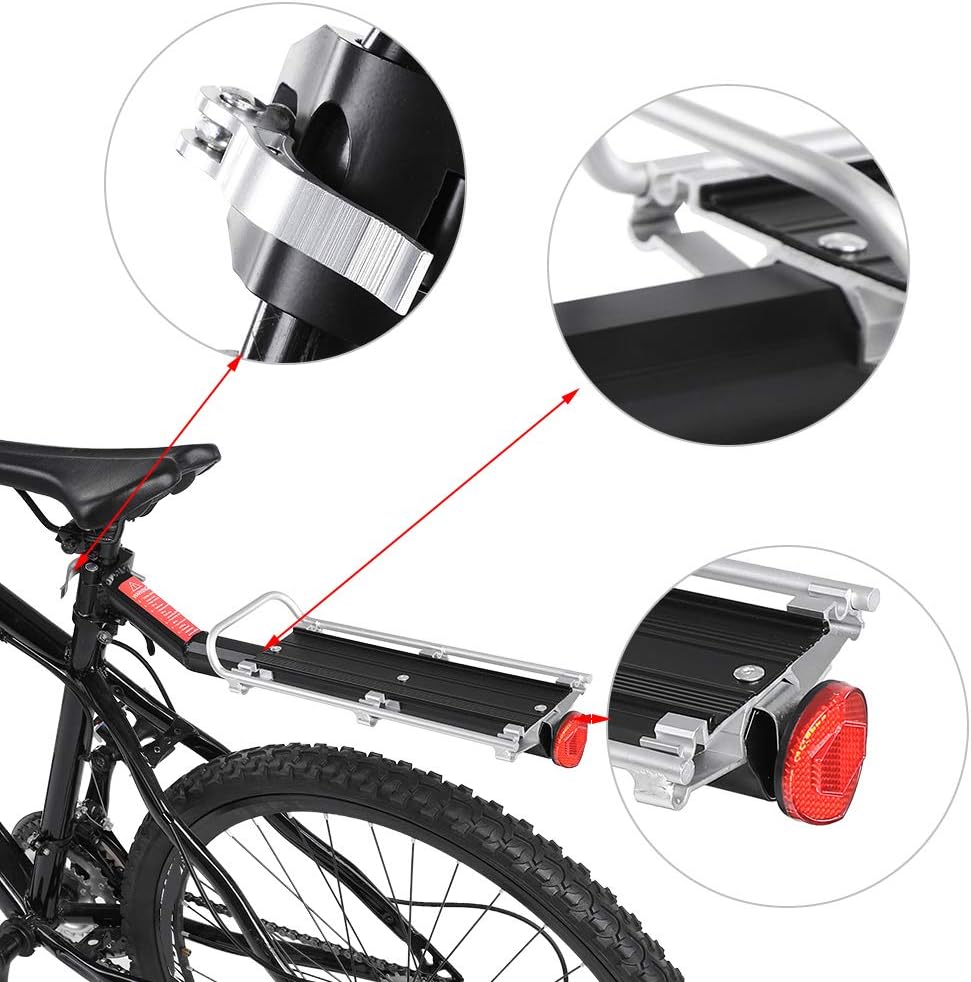 Durable Aluminum Alloy Bicycle Back Seat Rack H29246