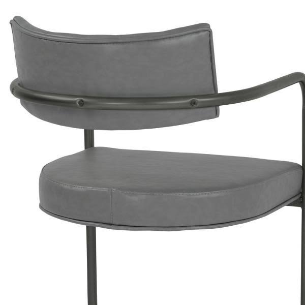 Grey Faux Leather Dining Chair (Set of 2) E30216