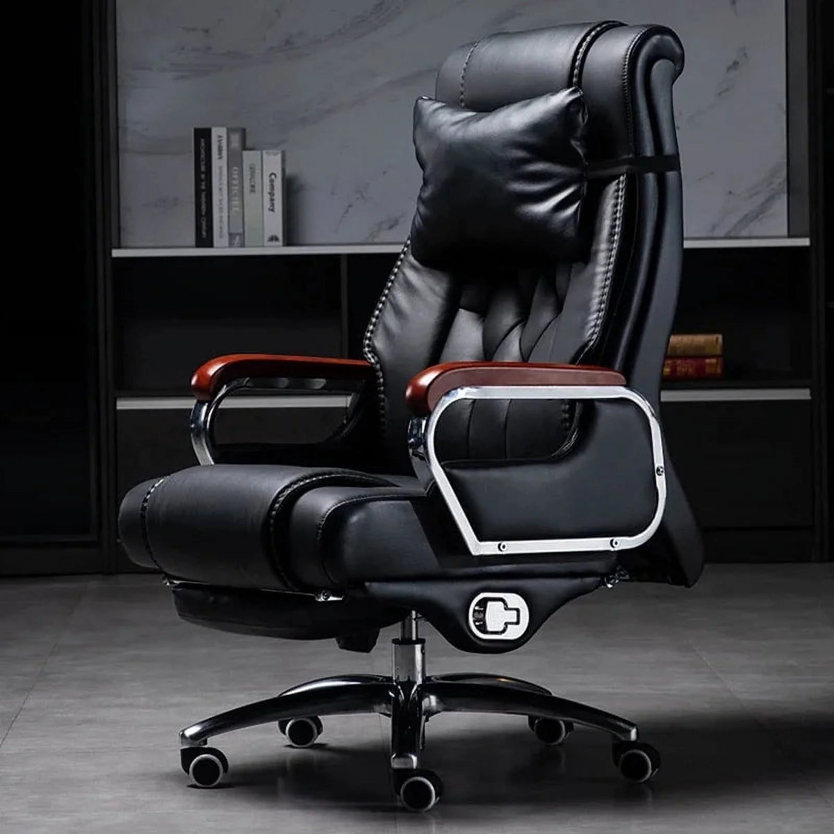 Leather Swivel Recliner Office Chair M965474