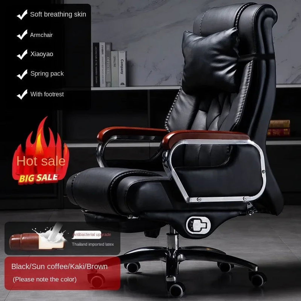 Leather Swivel Recliner Office Chair M965474