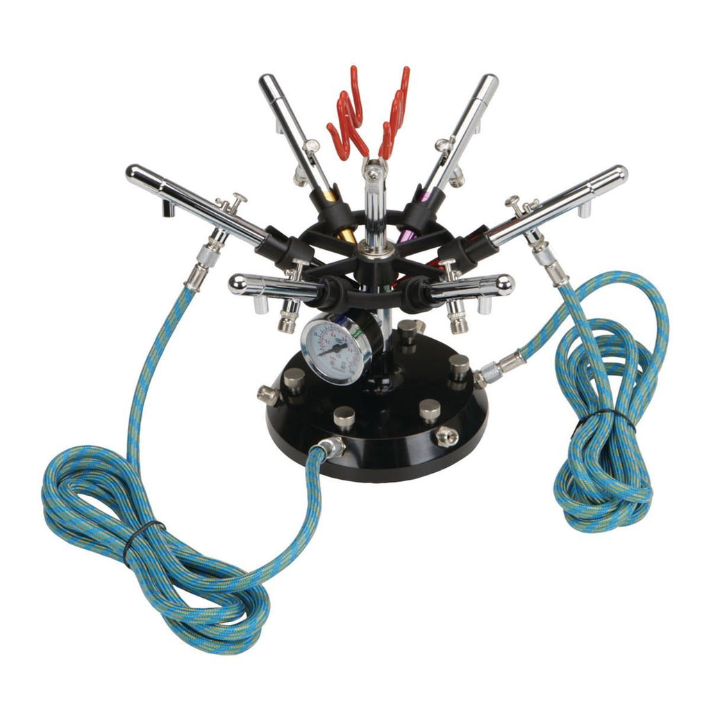 6-Color Airbrush Kit with Holder, 16 Piece P891