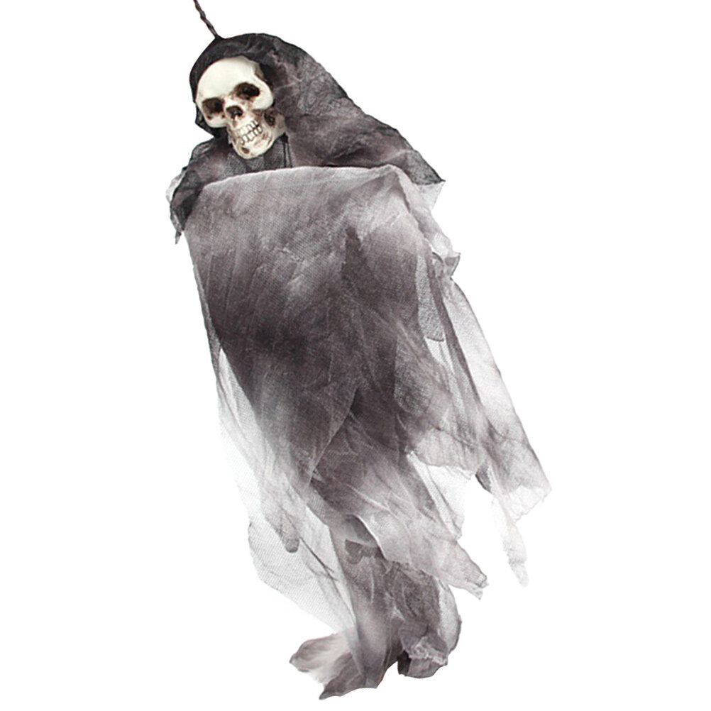 Halloween Scary Skull Doll Decoration Prop (Grey) J518645
