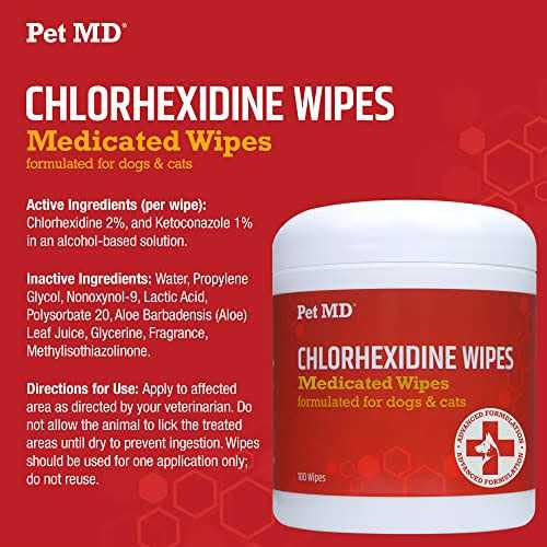 Chlorhexidine Dog & Cat Wipes S1836