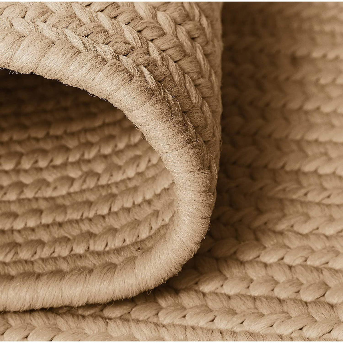 Cuban Sand 3' Round Braided Rug K24891