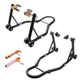850lbs Motorcycle Stand Lift Front Rear Combo Black H414010