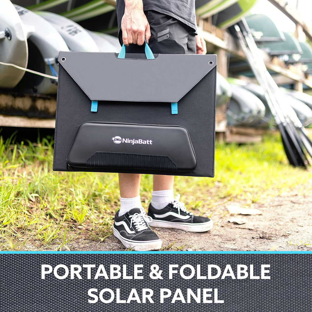 120W Foldable Portable Solar Panel with USB, Type C & DC Outputs D2706