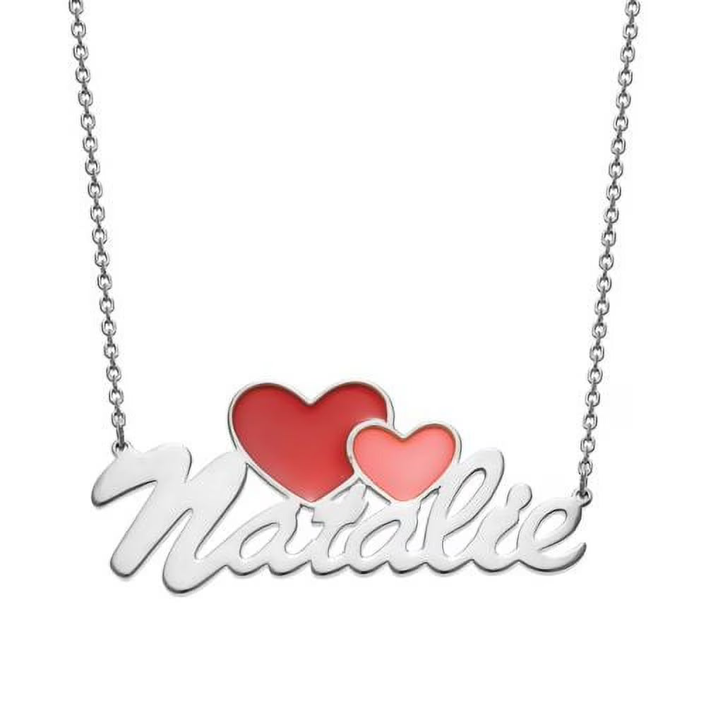 Enamel Hearts Necklace M3276