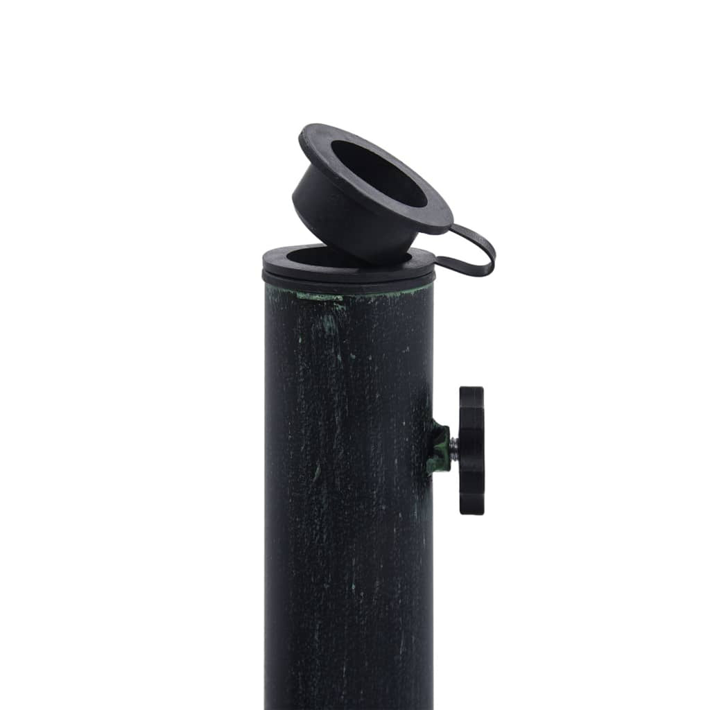 Green Cast Iron Umbrella Base Stand Q3268