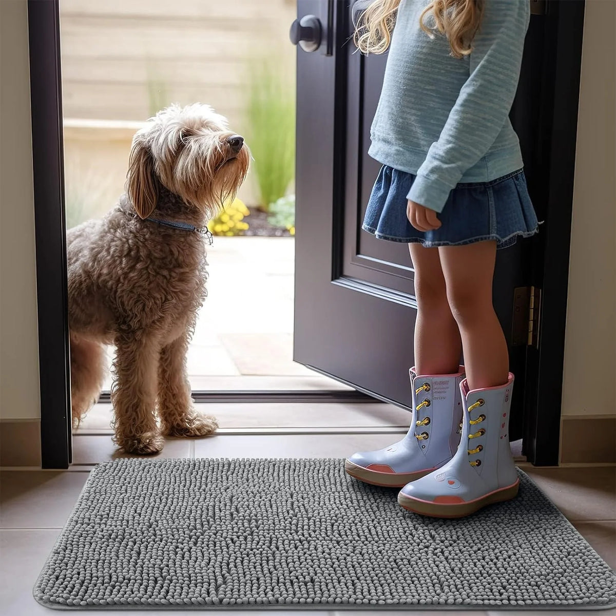 Non-Slip Washable Microfiber Door Mat O36760