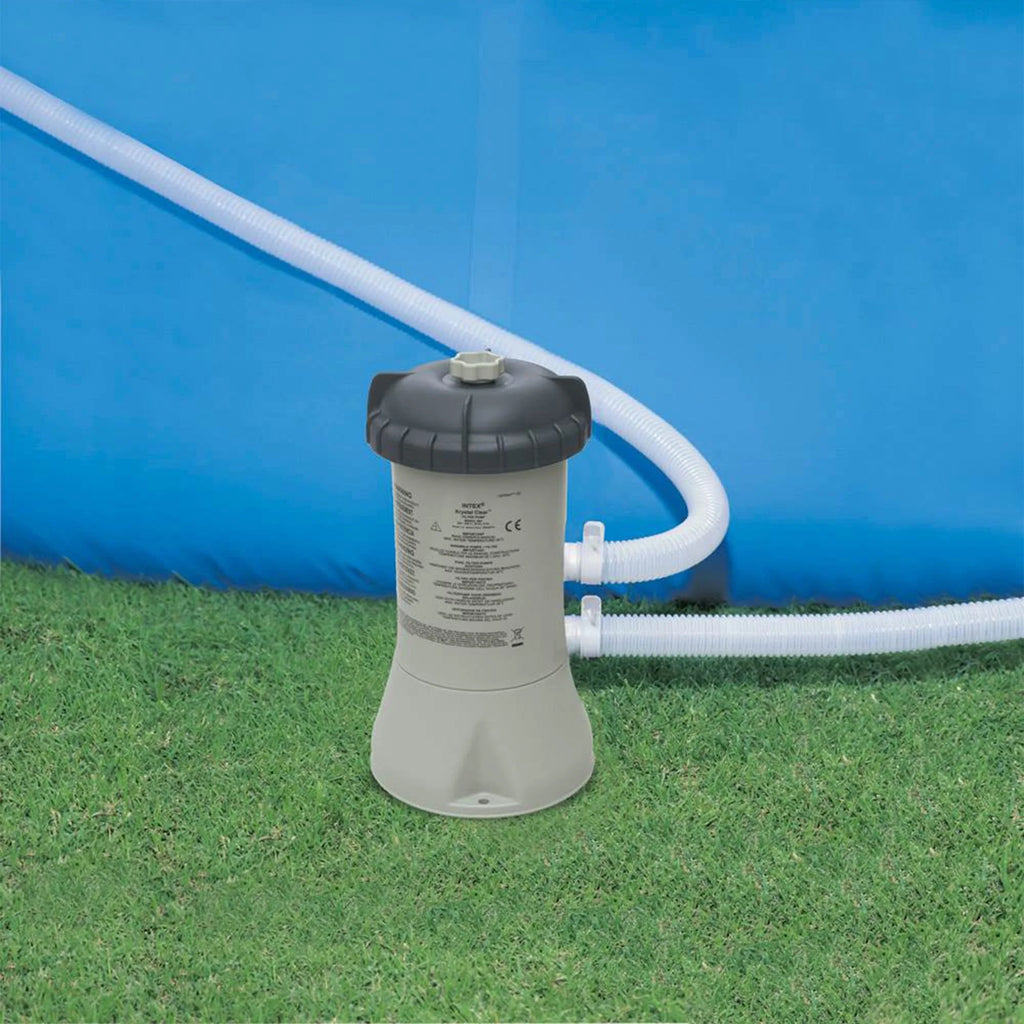 Metal Frame Swimming Pool with Filter Pump O97901