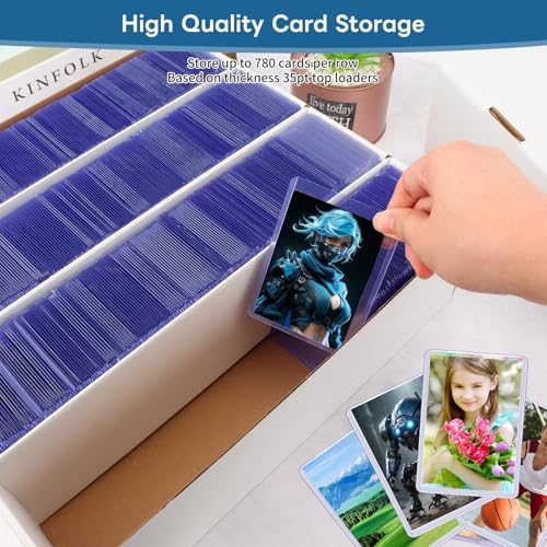 White Trading Card Storage Box 6 Set N301