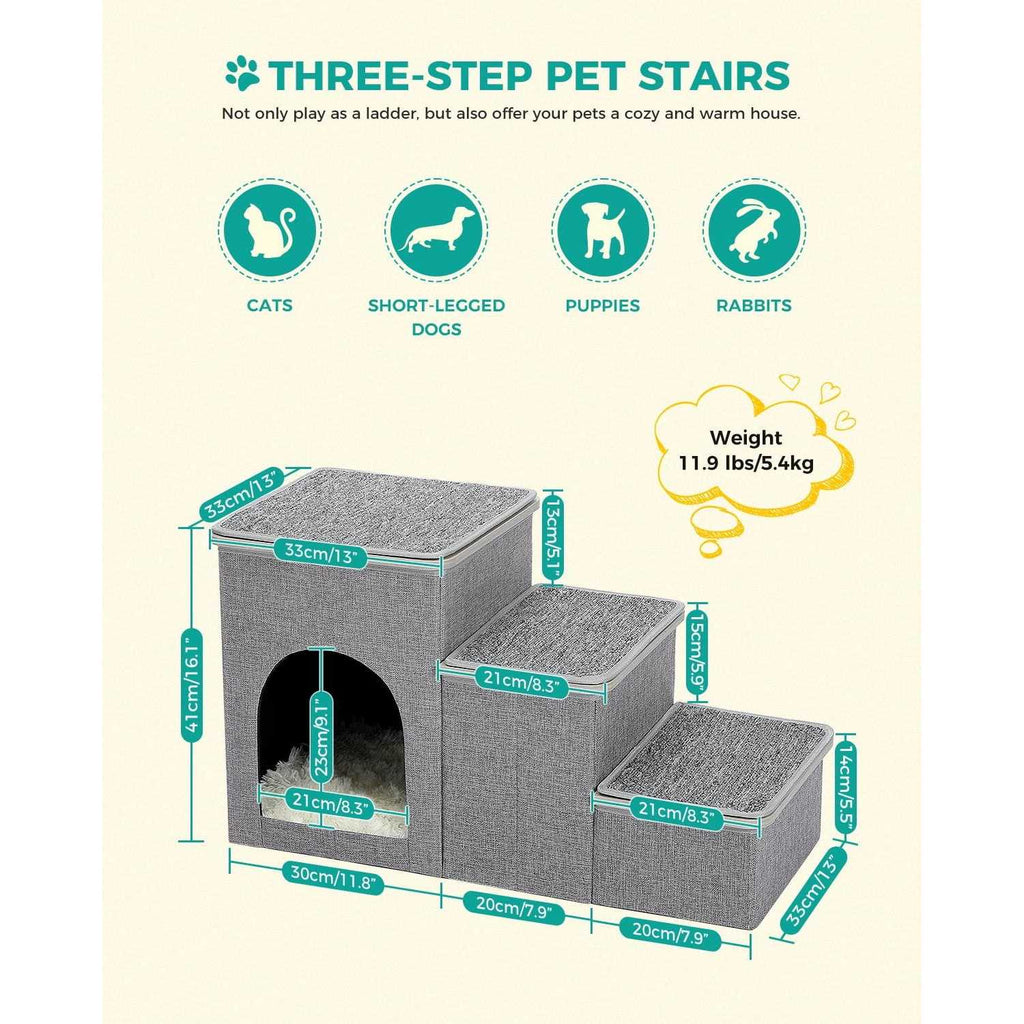 3 Steps Storage Dog Stairs Q798