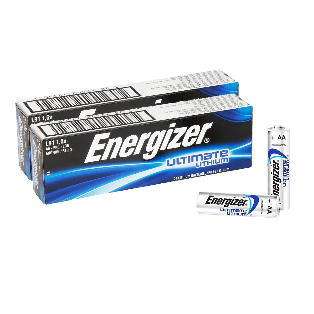48 Energizer AA Ultimate Lithium Batteries G654