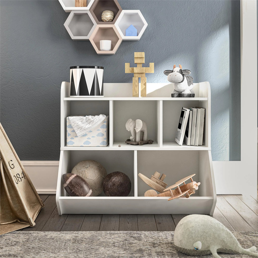 Navy Kids Toy Storage Bookcase L185819