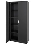Metal Storage Cabinet with Lock, 4 Adjustable Shelves D187262